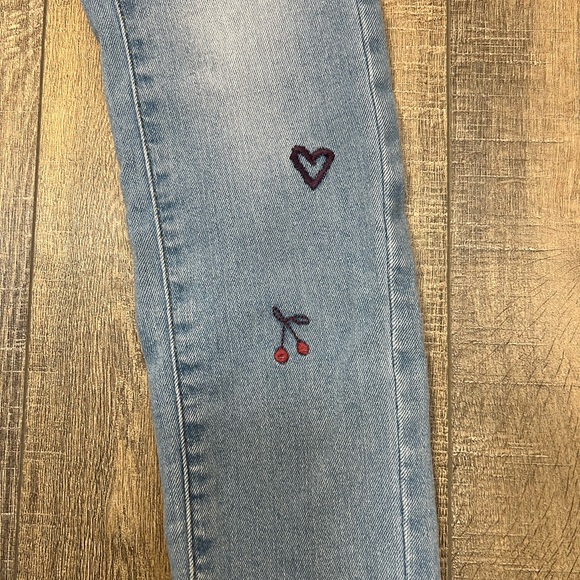 Girls Jumping beans Jeggings size 6x “fun icon embroidery” - Picture 5 of 7